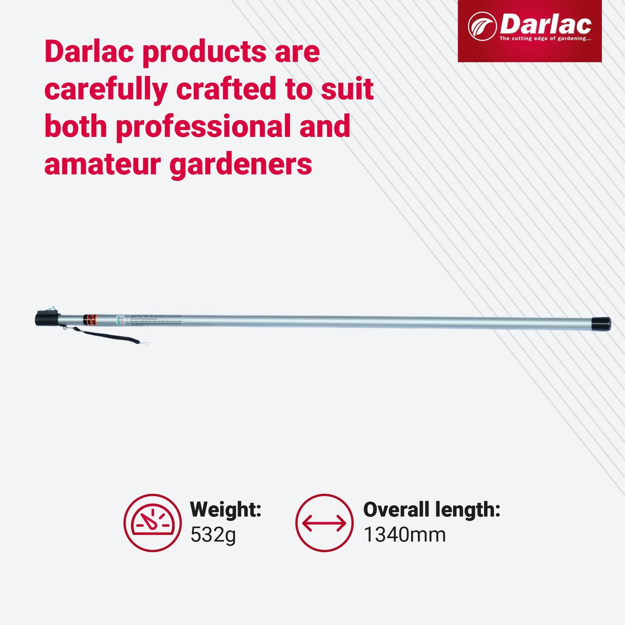 Darlac Swop Top Two Section Telescopic Aluminium Pole 2.44m - Image 4