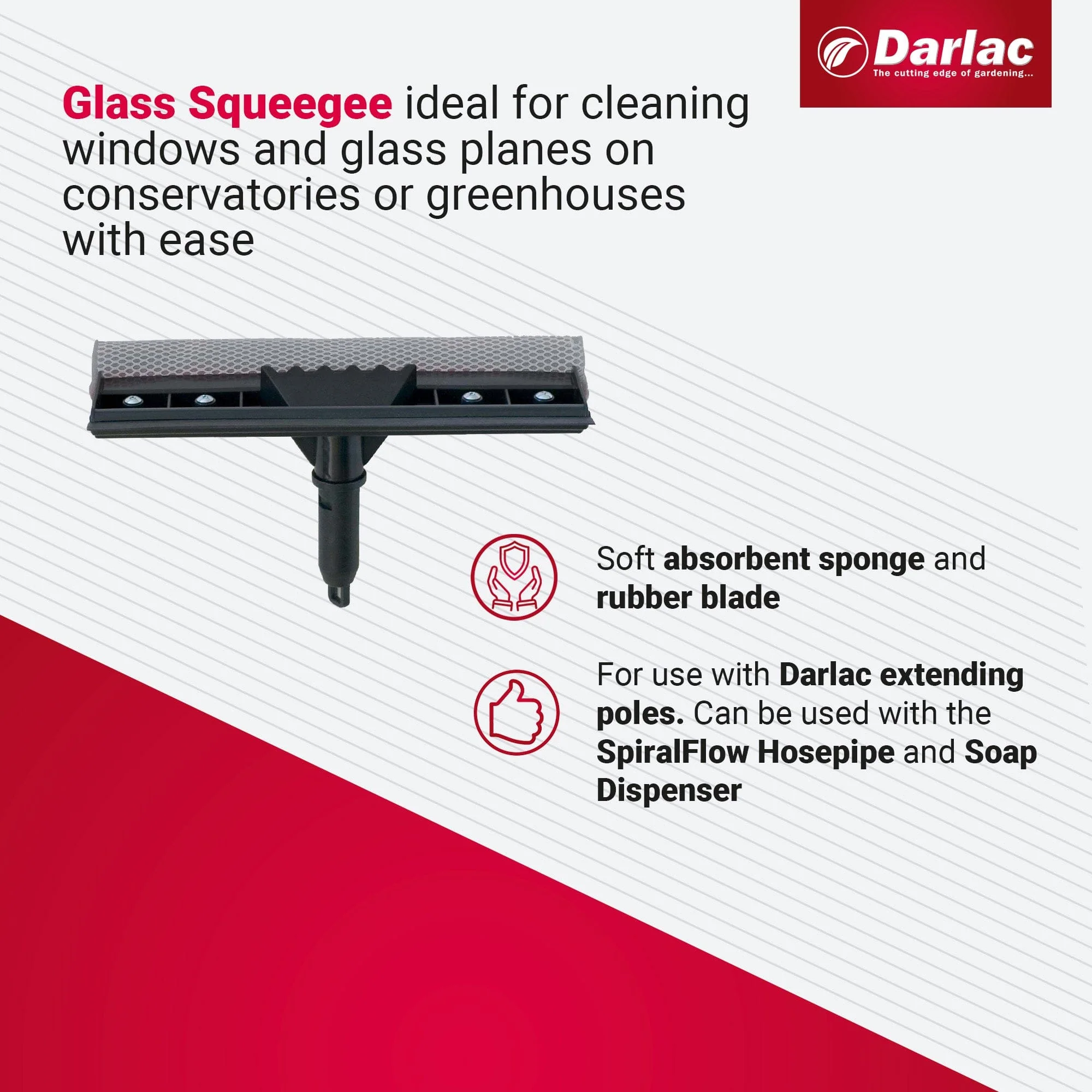 Darlac Swop Top Glass Squeegee - Image 3
