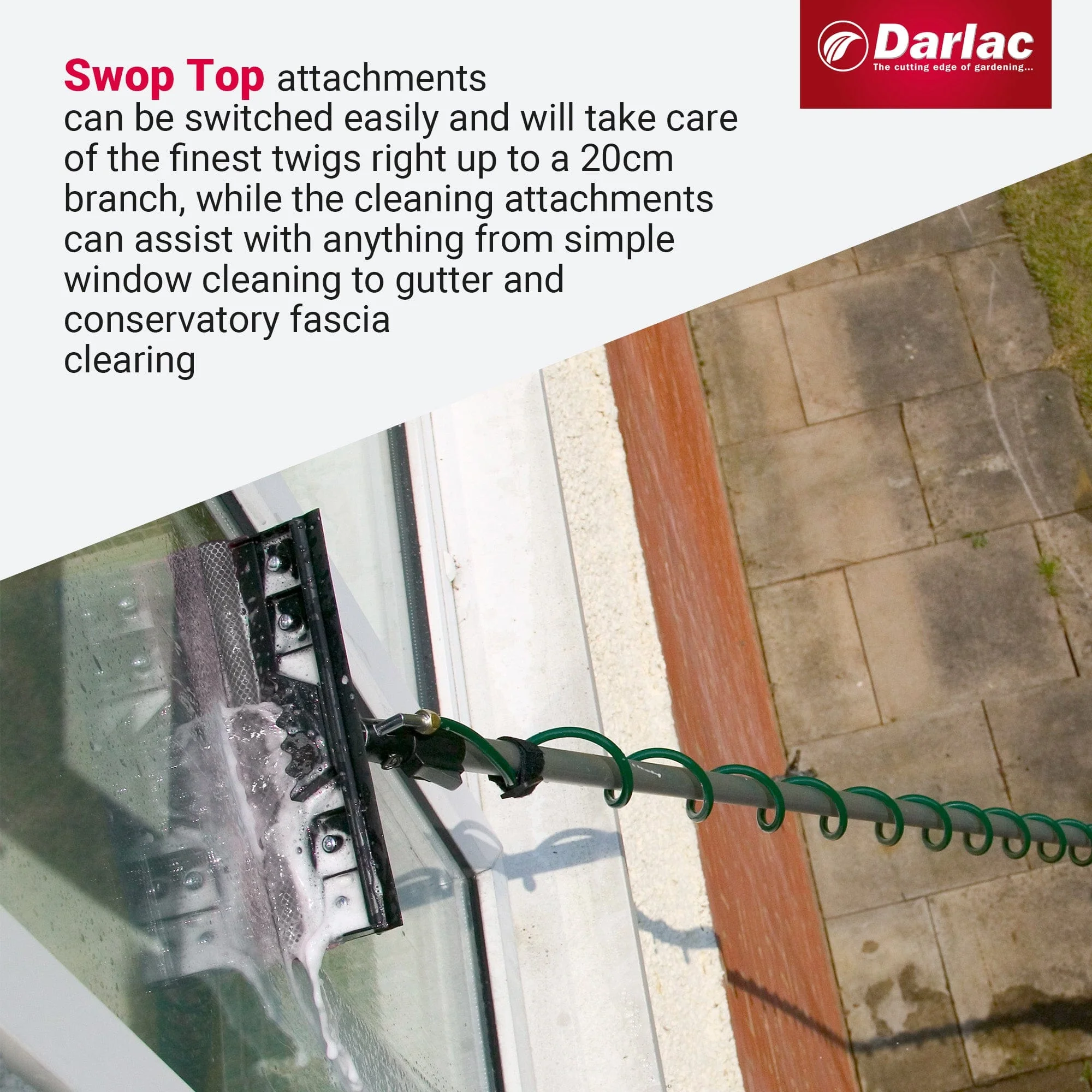 Darlac Swop Top Glass Squeegee - Image 4