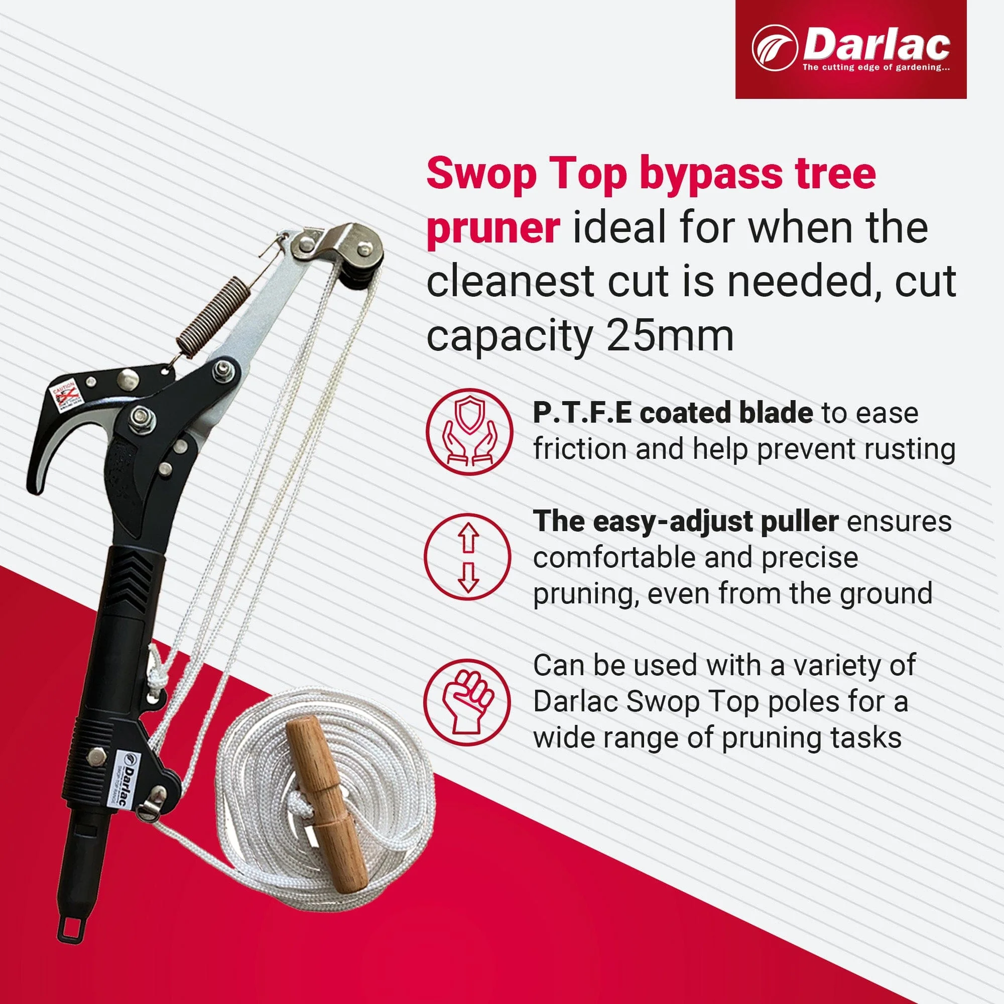 Darlac Swop Top Bypass Tree Pruner Head - Image 3